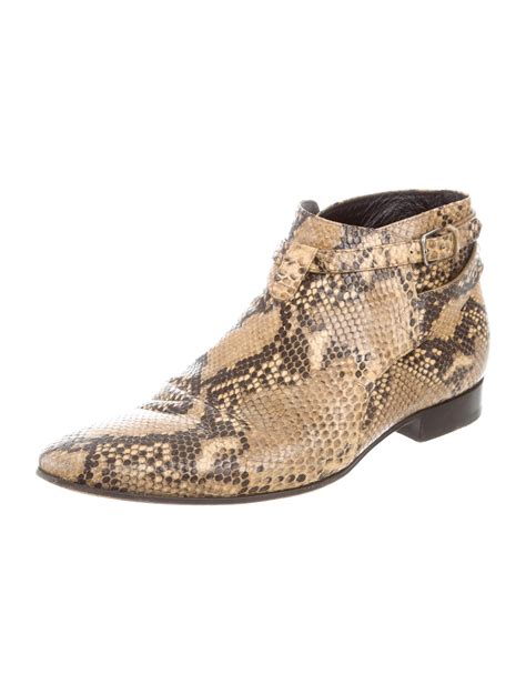 yves saint laurent ankle boots|saint laurent male boots snakeskin.